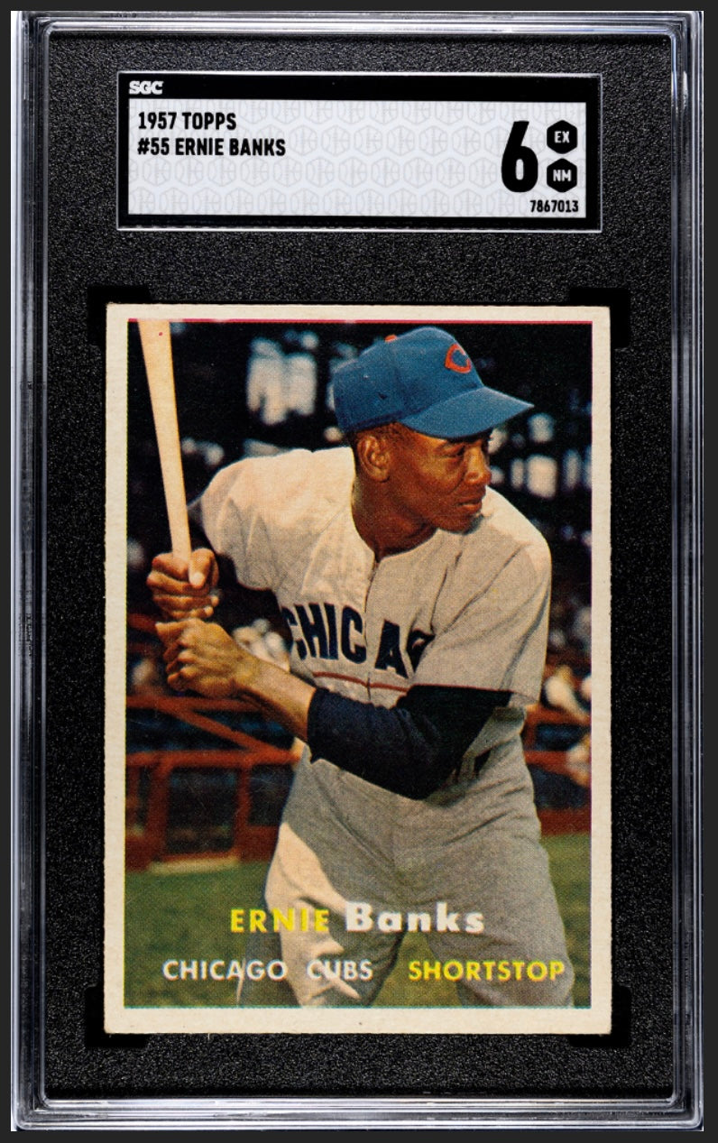 Ernie Banks 1957 Topps SGC 6