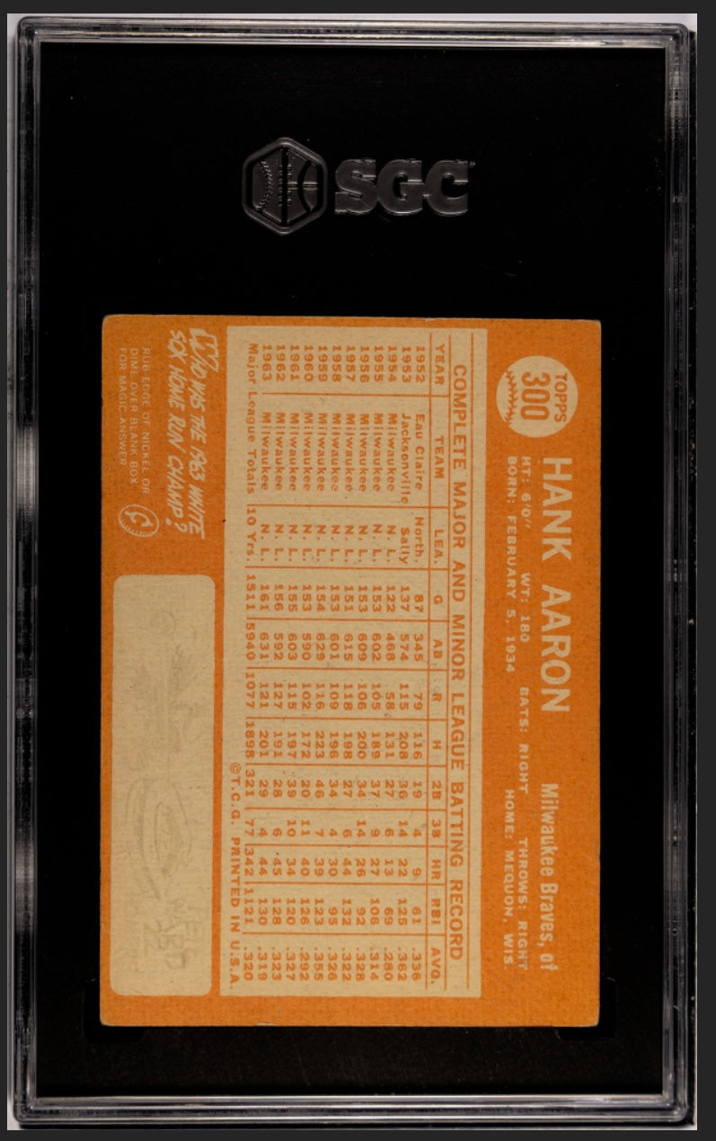 Hank Aaron 1964 Topps 4