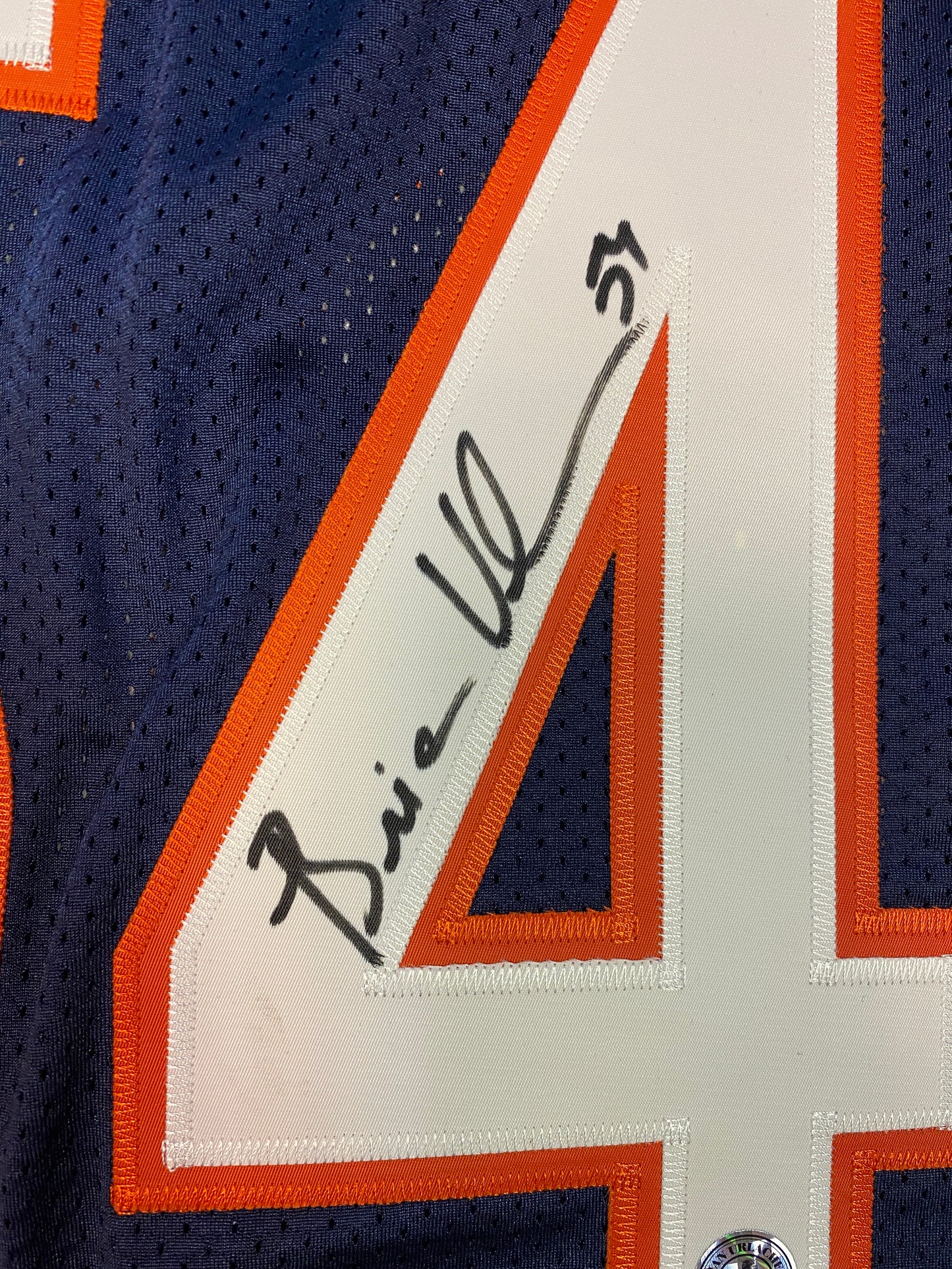 Brian Urlauber Signed Chicago Bears Jersey