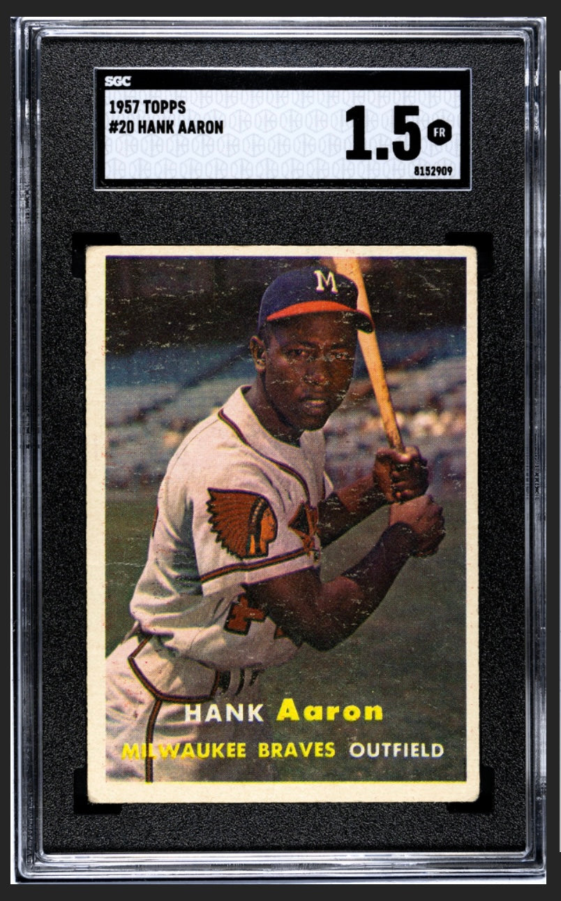 Hank Aaron 1957 Topps SGC 1.5