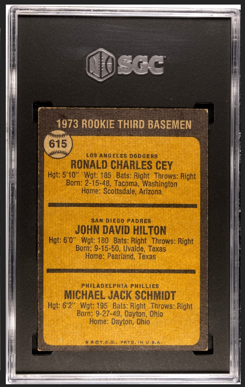 Mike Schmidt RC 1973 Topps SGC 4