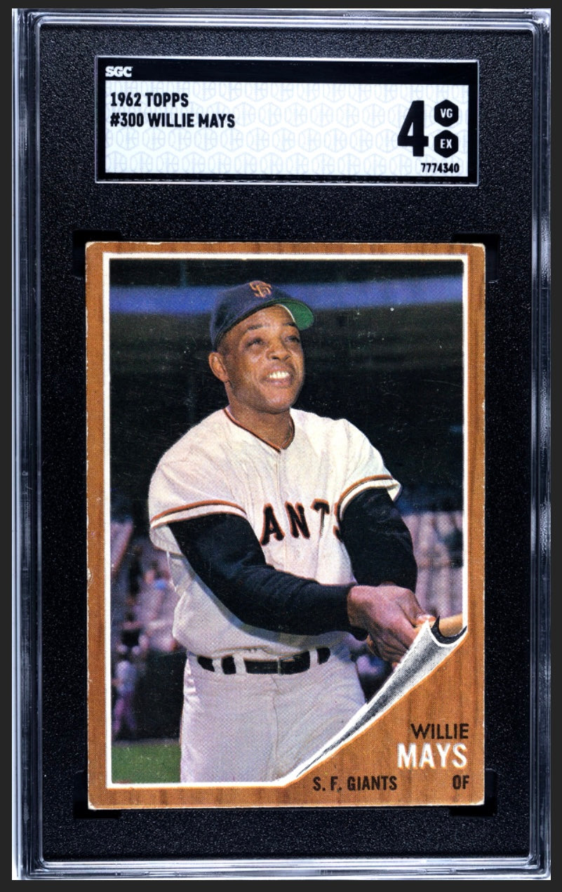 Willie Mays 1962 Topps SGC 4