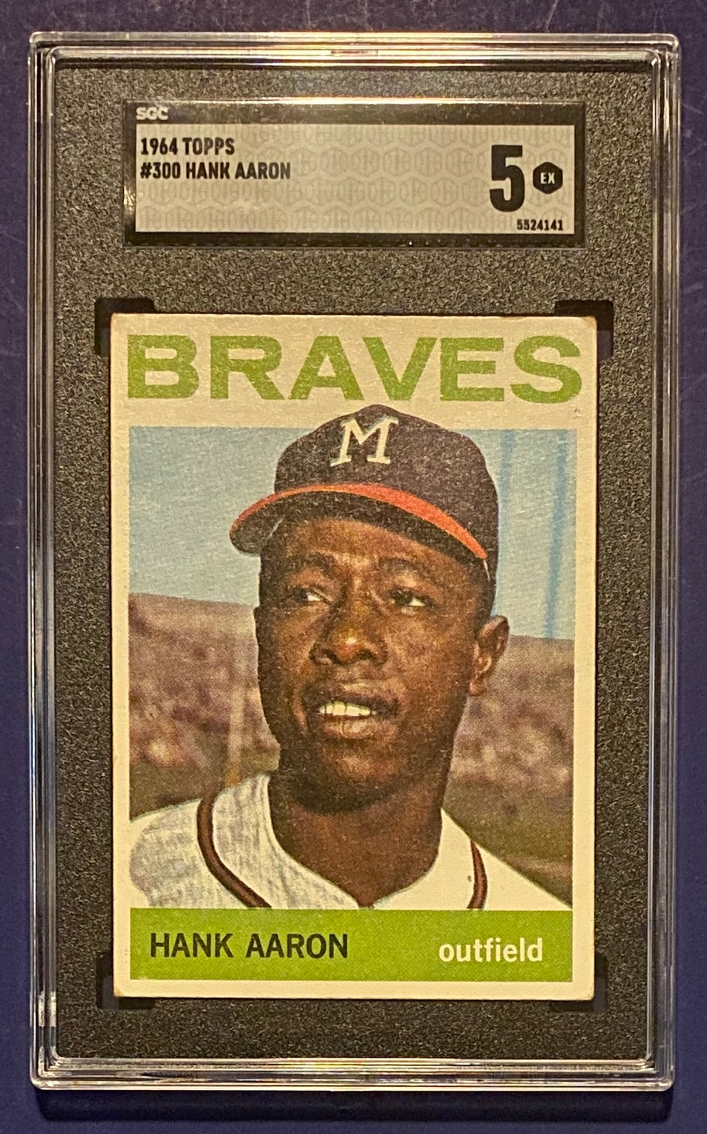 Hank Aaron 1964 Topps SGC 5