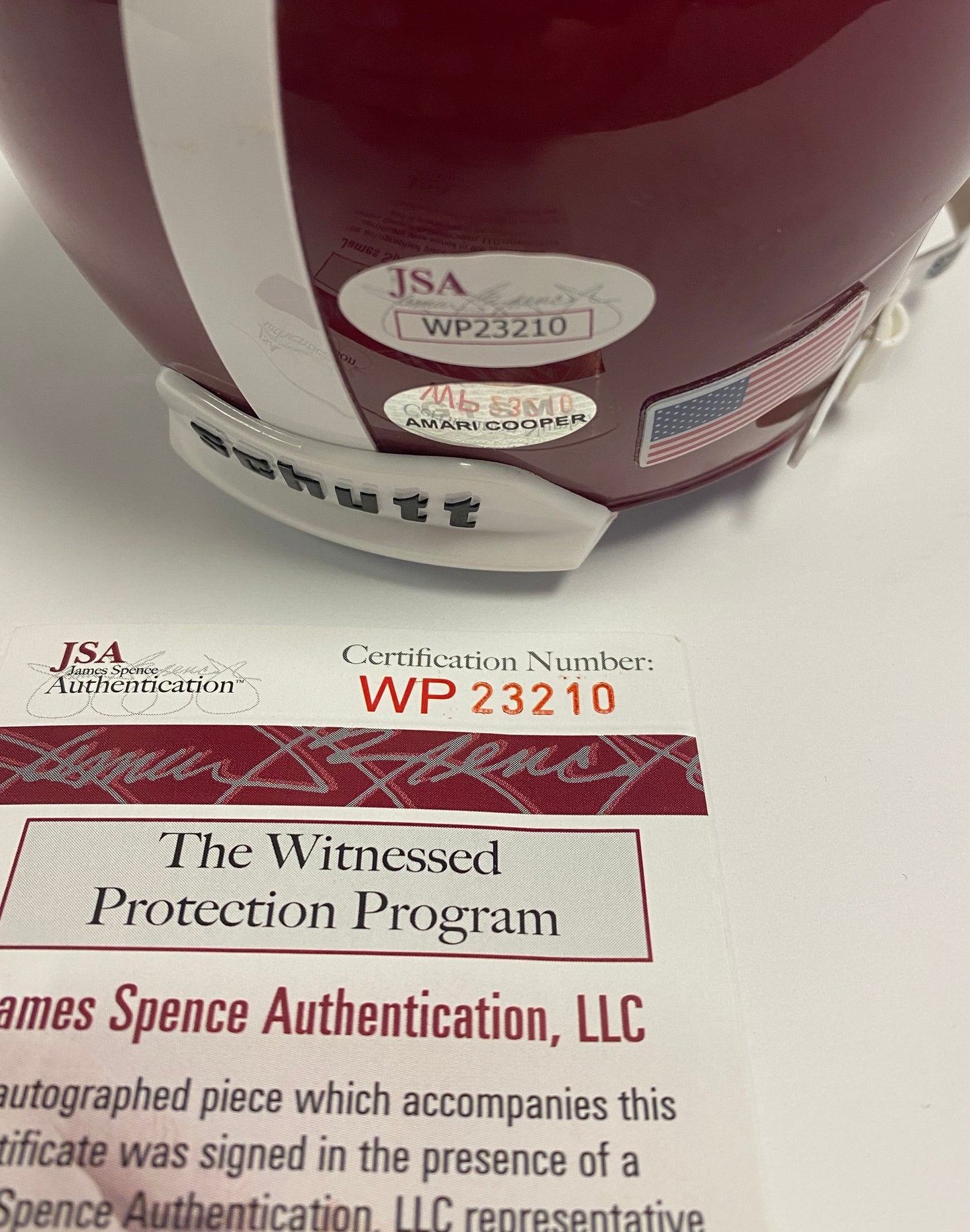 Amari Cooper Signed Alabama Crimson Mini Helmet