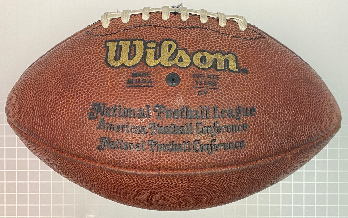 Tiki Barber Signed Football