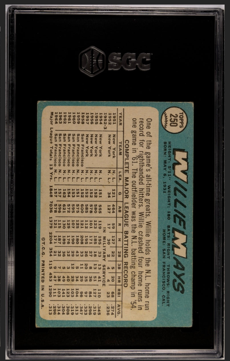 Willie Mays 1965 Topps SGC 4