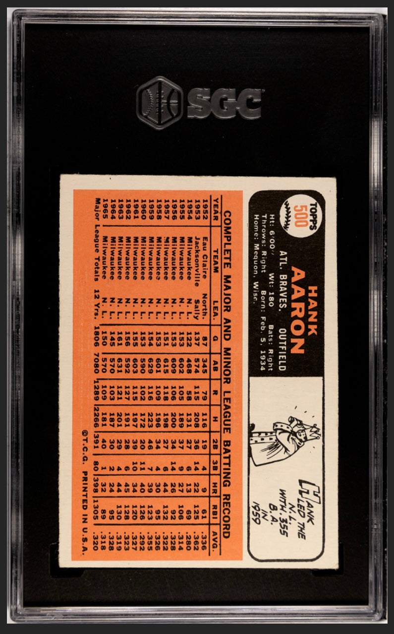 Hank Aaron 1966 Topps SGC 4.5