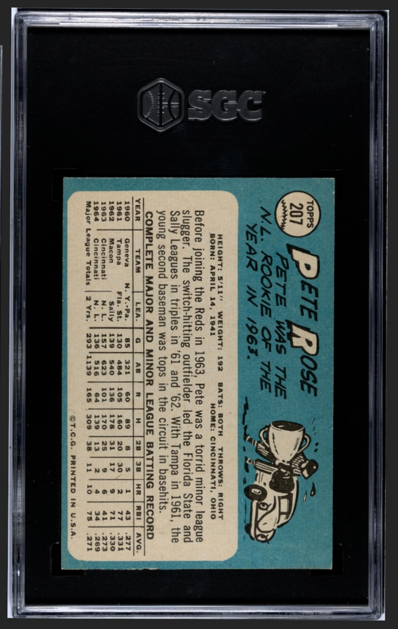 Pete Rose 1965 Topps SGC 4
