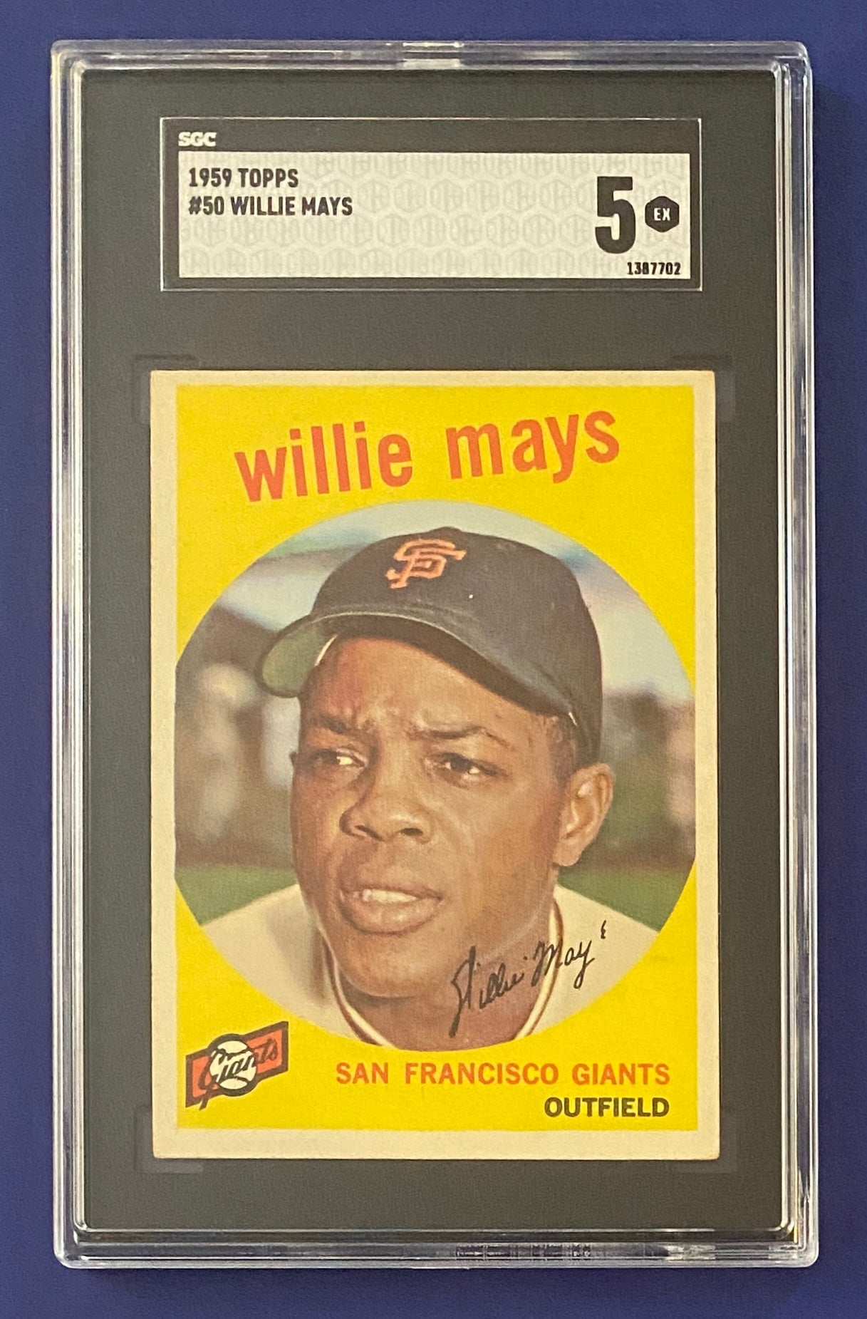Willie Mays 1959 Topps SGC 5