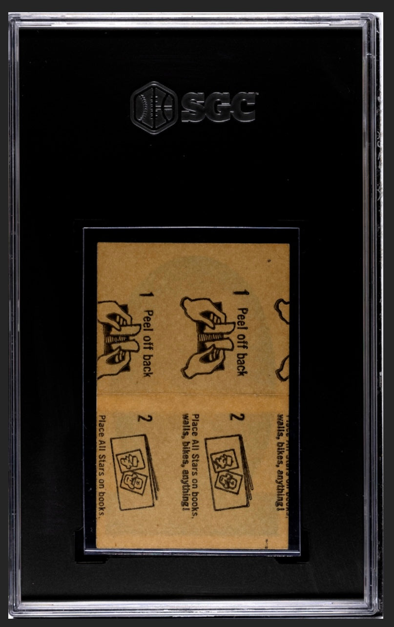 Roberto Clemente 1963 Peel Offs SGC 4.5