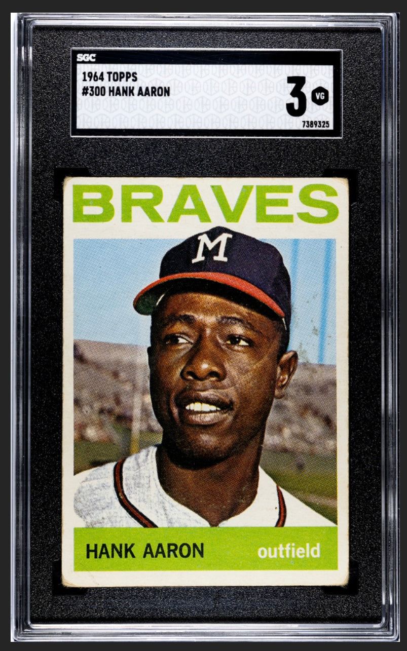 Hank Aaron 1964 Topps SGC 3