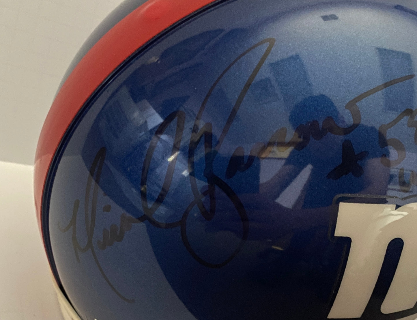 Michael Barrow Signed Full Size Authentic Giants Helmet