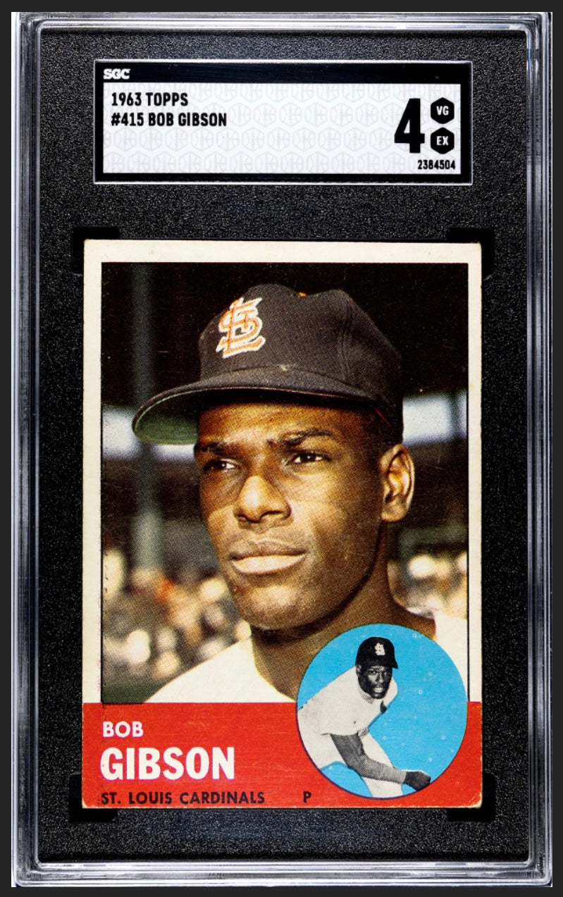 Bob Gibson 1963 Topps SGC 4