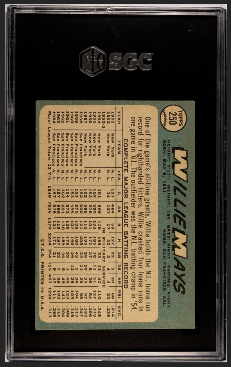 Willie Mays 1965 Topps SGC 5