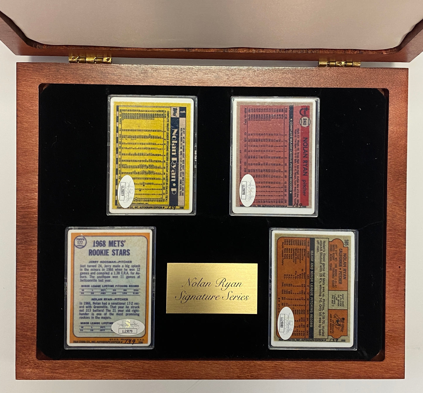 Nolan Ryan Signature Series Signed Porcelain Cards