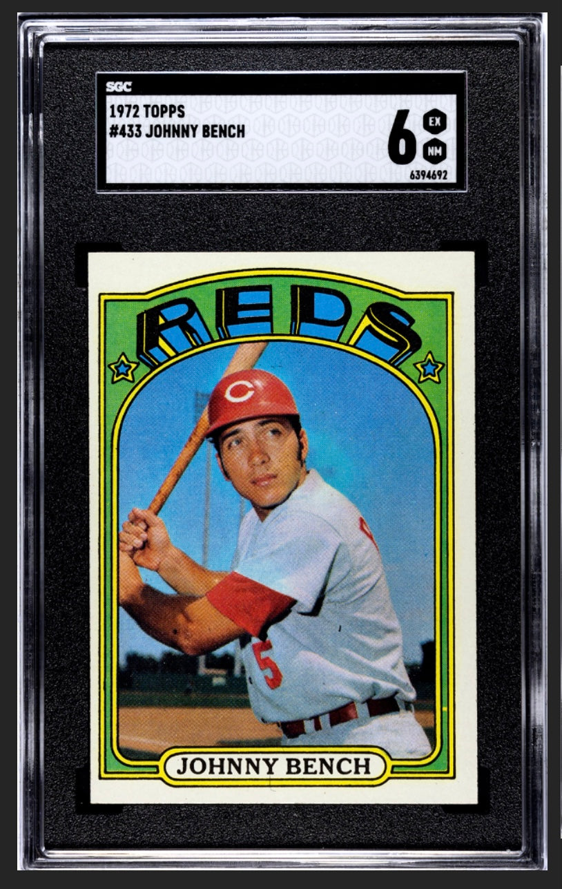 Johnny Bench 1972 Topps SGC 6