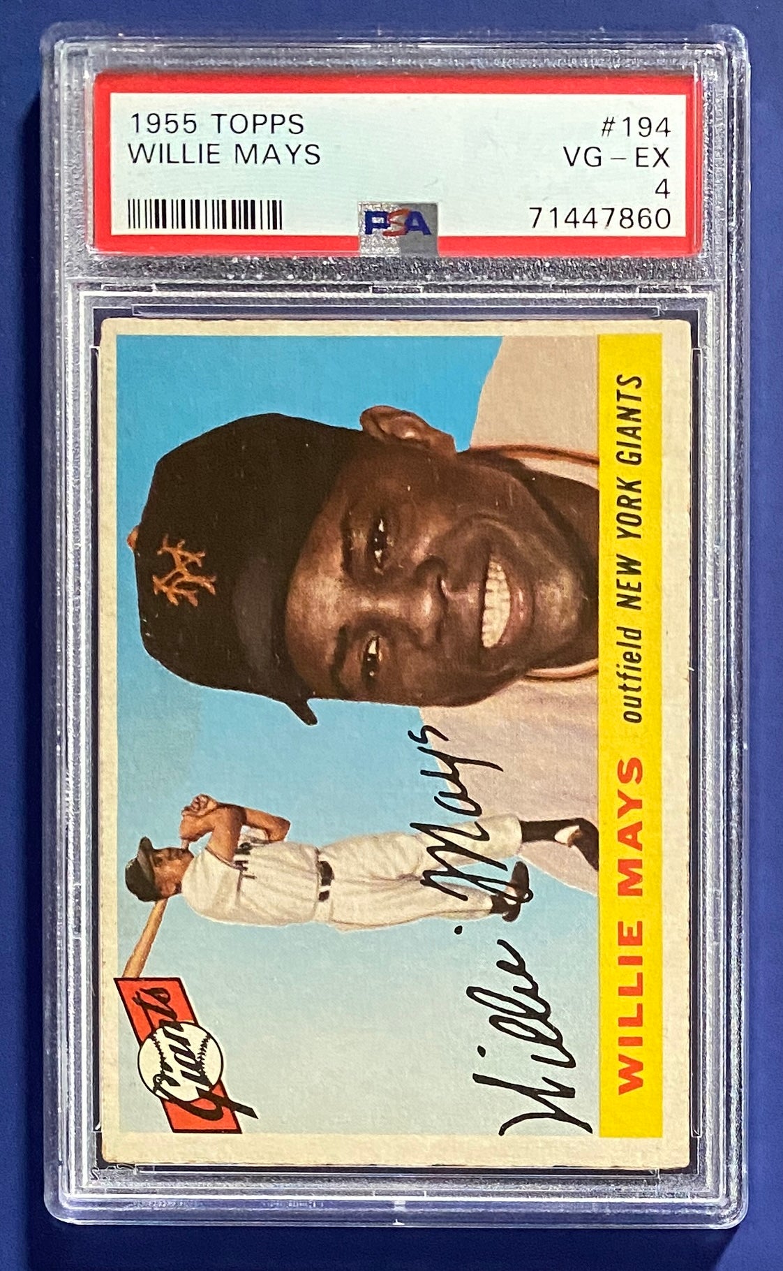 Willie Mays 1955 Topps PSA 4