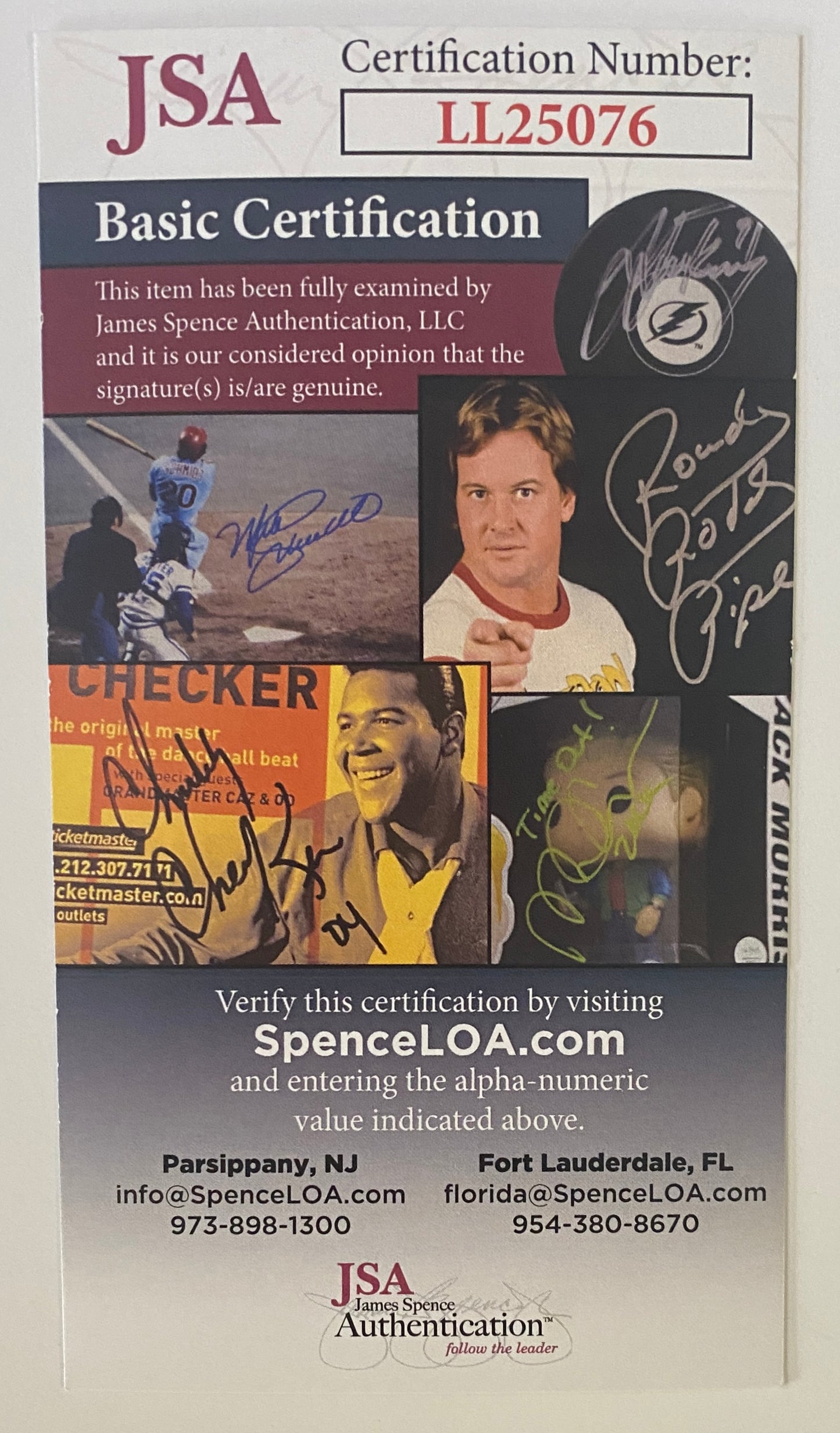 Ernie Banks Signed Baseball Authenticated By JSA