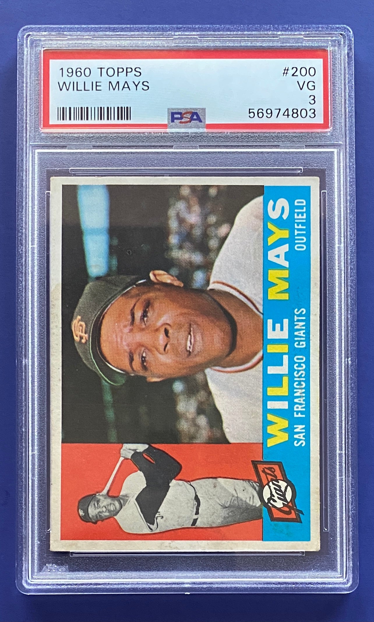 Willie Mays 1960 Topps PSA 3
