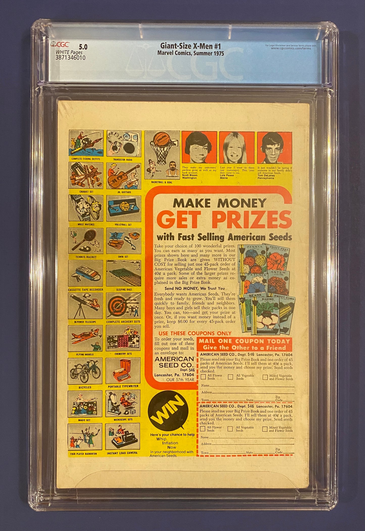 Giant-Size X-Men #1 1975 CGC 5 New Slab Mega Investment-Iconic Book White Pages Huge