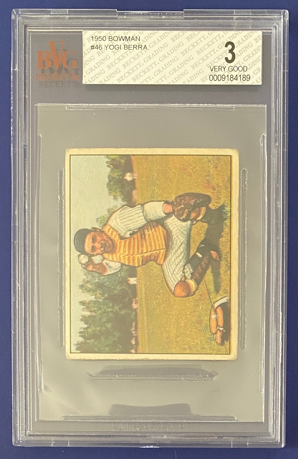 Yogi Berra 1950 Bowman BVG 3