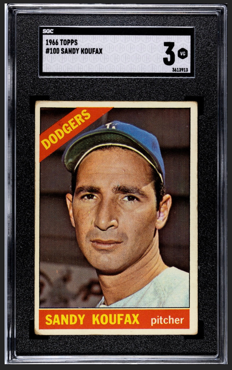 Sandy Koufax 1966 Topps SGC 3