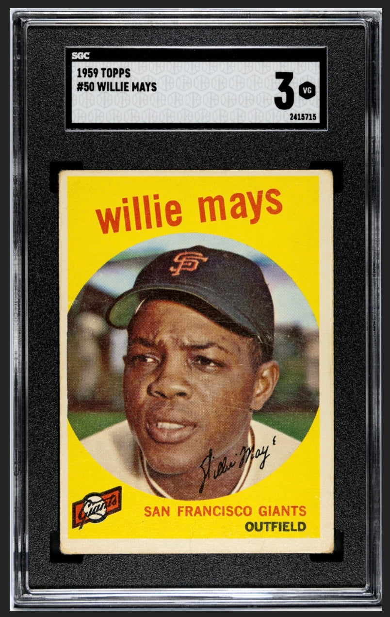 Willie Mays 1959 Topps SGC 3