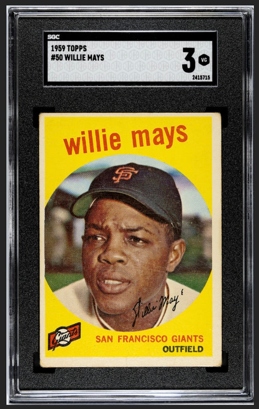 Willie Mays 1959 Topps SGC 3