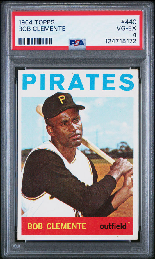 Roberto Clemente 1964 Topps PSA 4