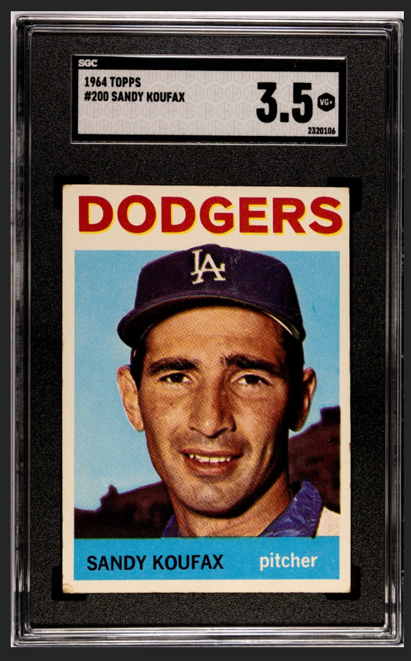 Sandy Koufax 1964 Topps SGC 3.5