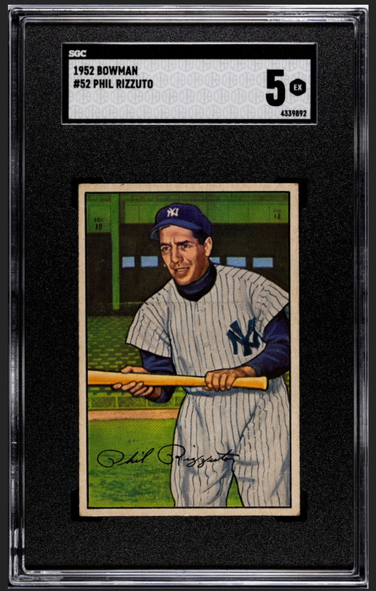 Phil Rizzuto 1952 Bowman SGC 5