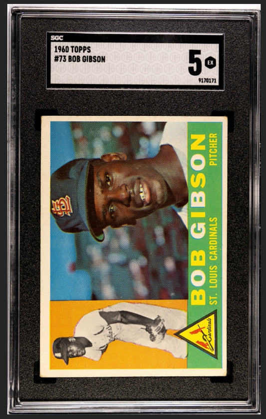 Bob Gibson 1960 Topps SGC 5
