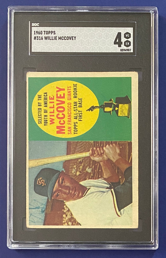 Willie McCOVEY RC 1960 Topps SGC 4