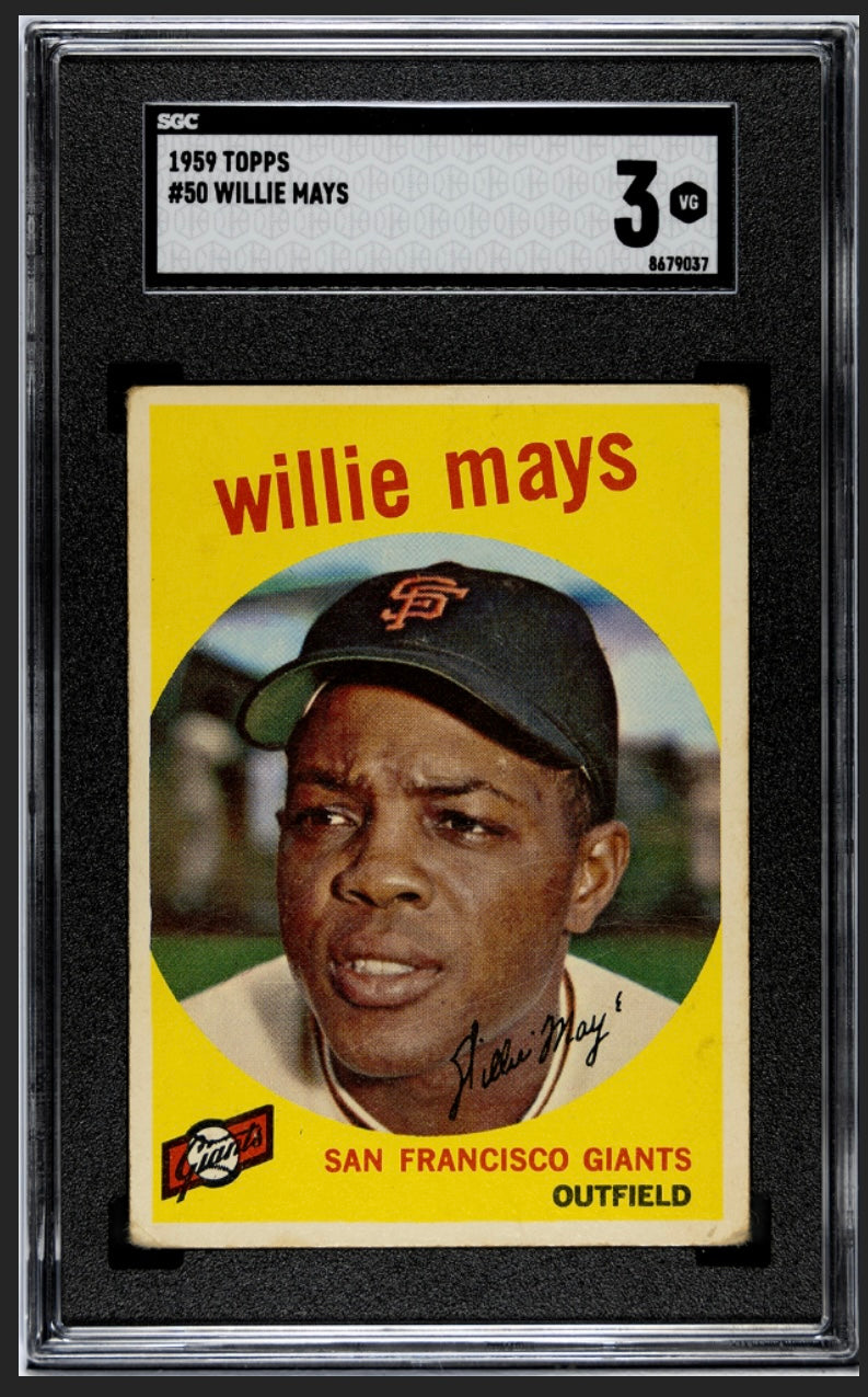 Willie Mays 1959 Topps SGC 3