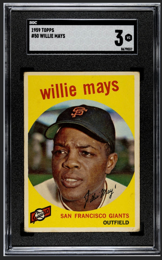 Willie Mays 1959 Topps SGC 3