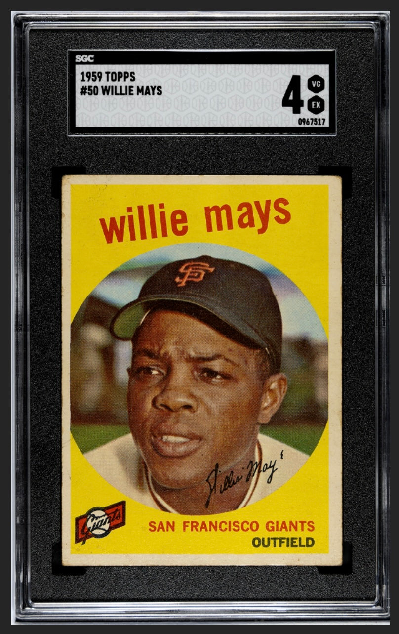 Willie Mays 1959 Topps SGC 4