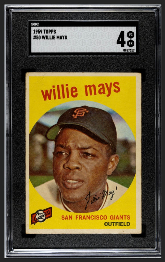 Willie Mays 1959 Topps SGC 4