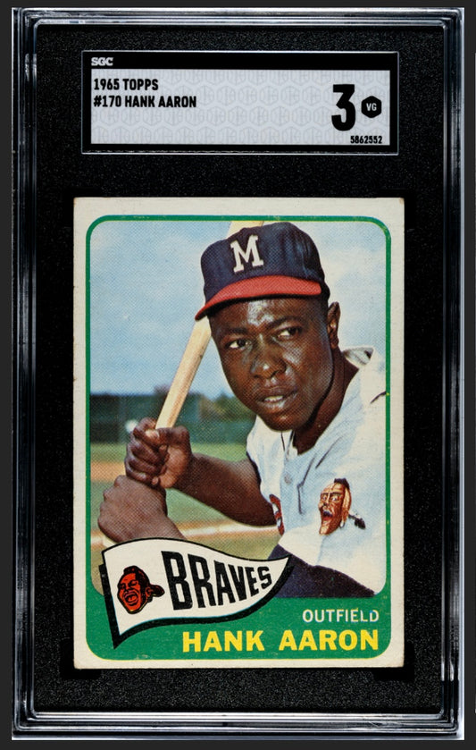 Hank Aaron 1965 Topps SGC 3