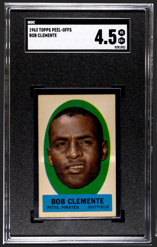 Roberto Clemente 1963 Peel Offs SGC 4.5