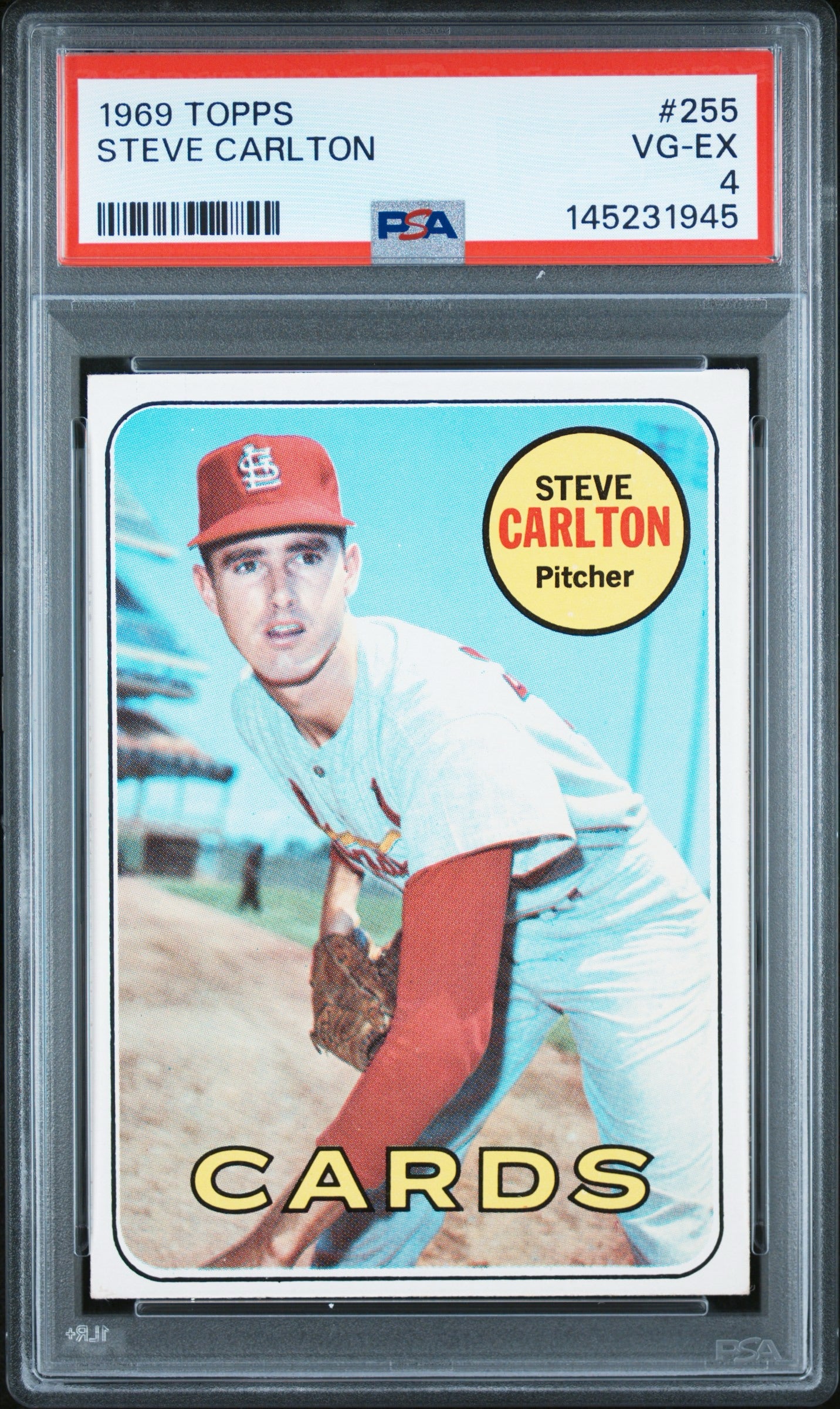 Steve Carlton 1969 Topps PSA 4