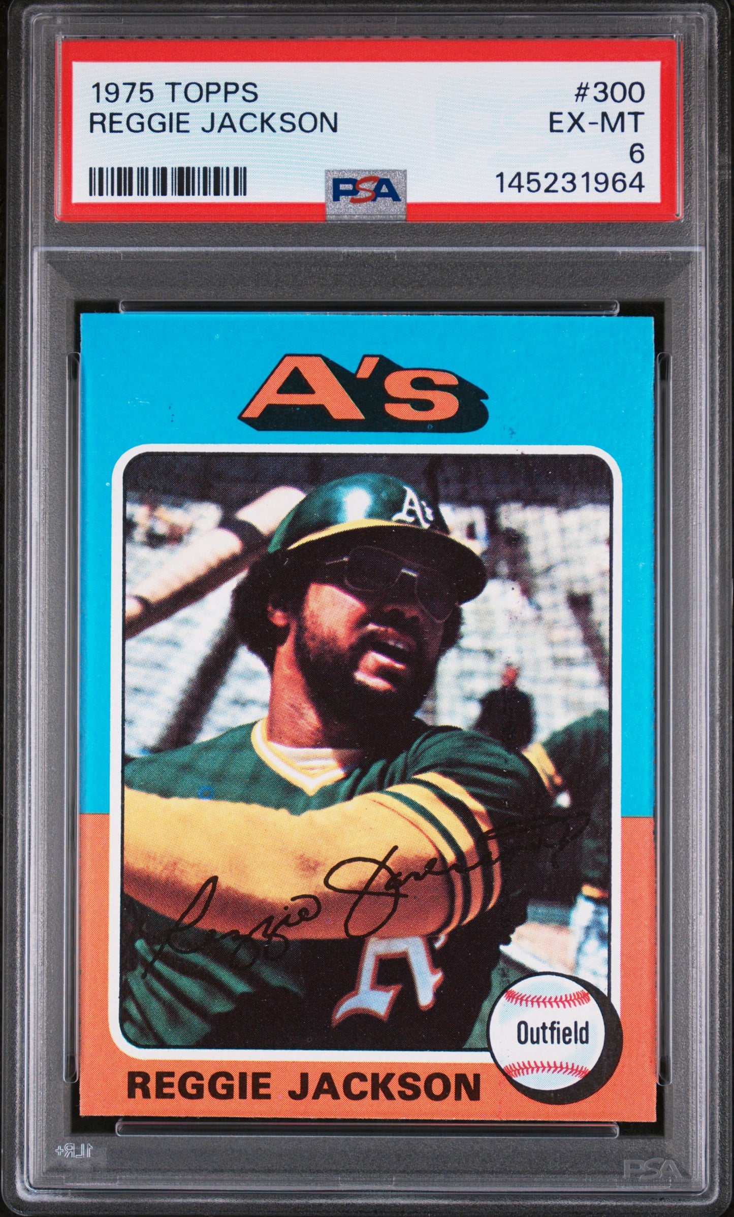 Reggie Jackson 1975 Topps PSA 6