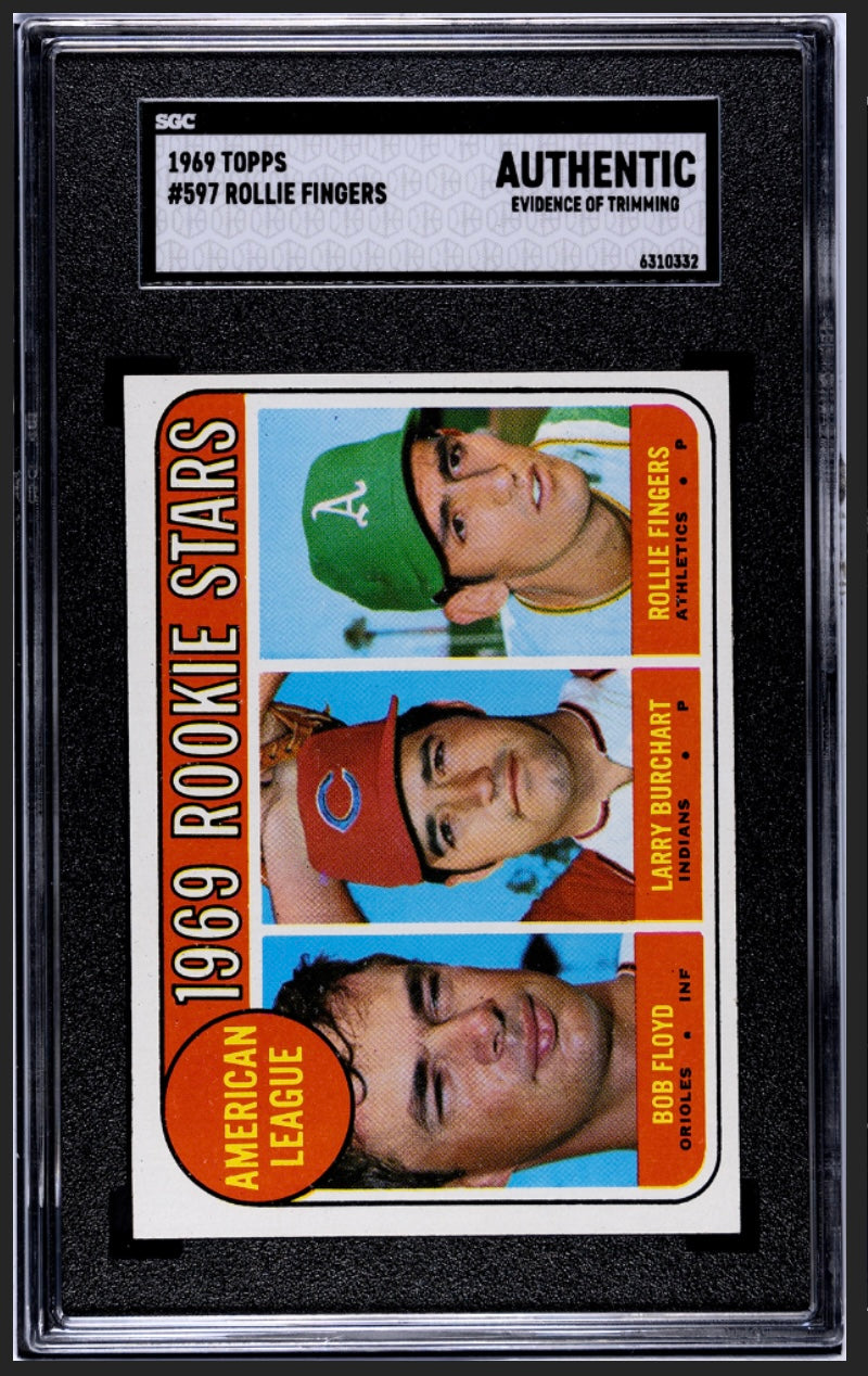 Rollie Fingers RC 1969 Topps SGC A