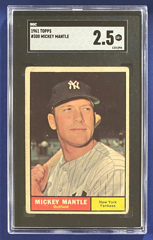Mickey Mantle 1961 Topps SGC 2.5