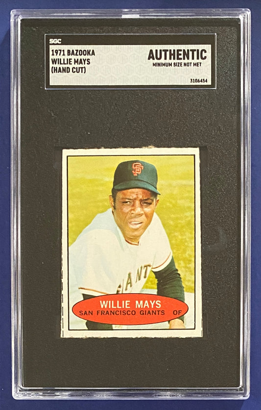 Willie Mays 1971 Bazooka SGC A