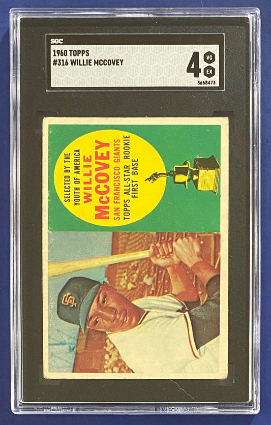 Willie McCOVEY RC 1960 Topps SGC 4