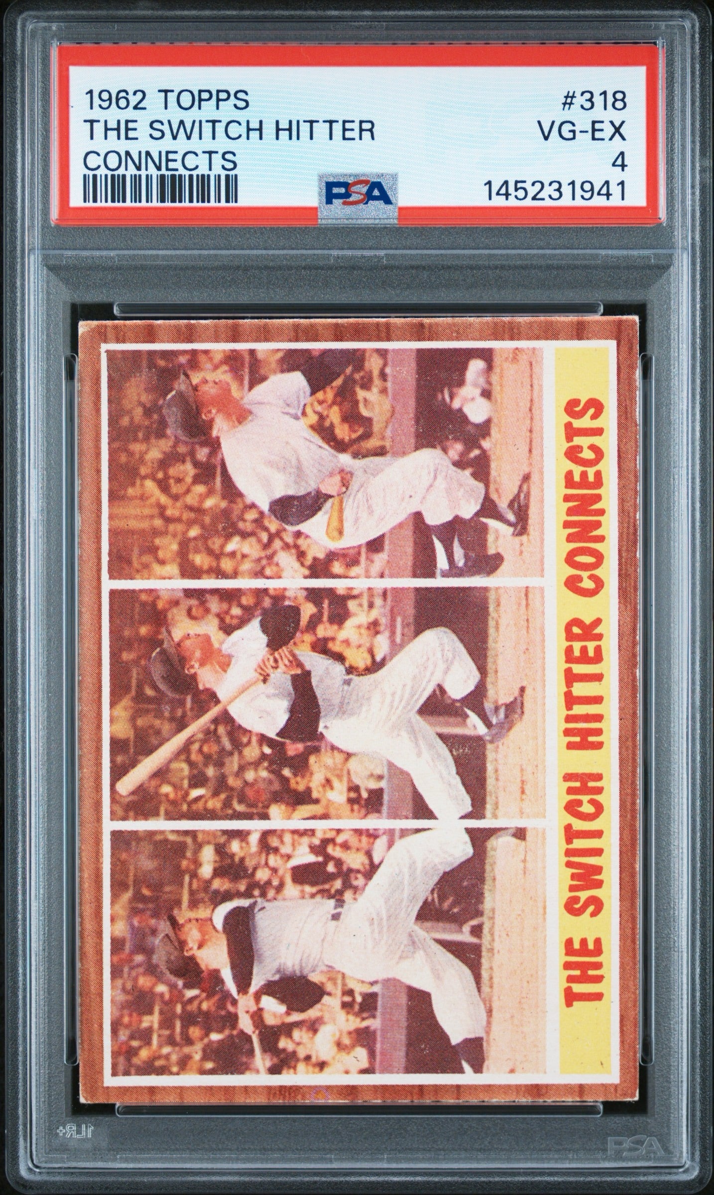 Mickey Mantle 1962 Topps Switch Hitter PSA 4