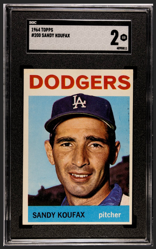 Sandy Koufax 1964 Topps SGC 2
