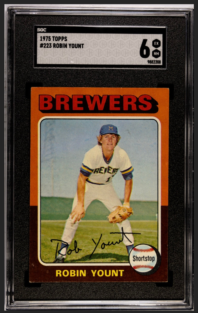 Robin Yount RC 1975 Topps SGC 6