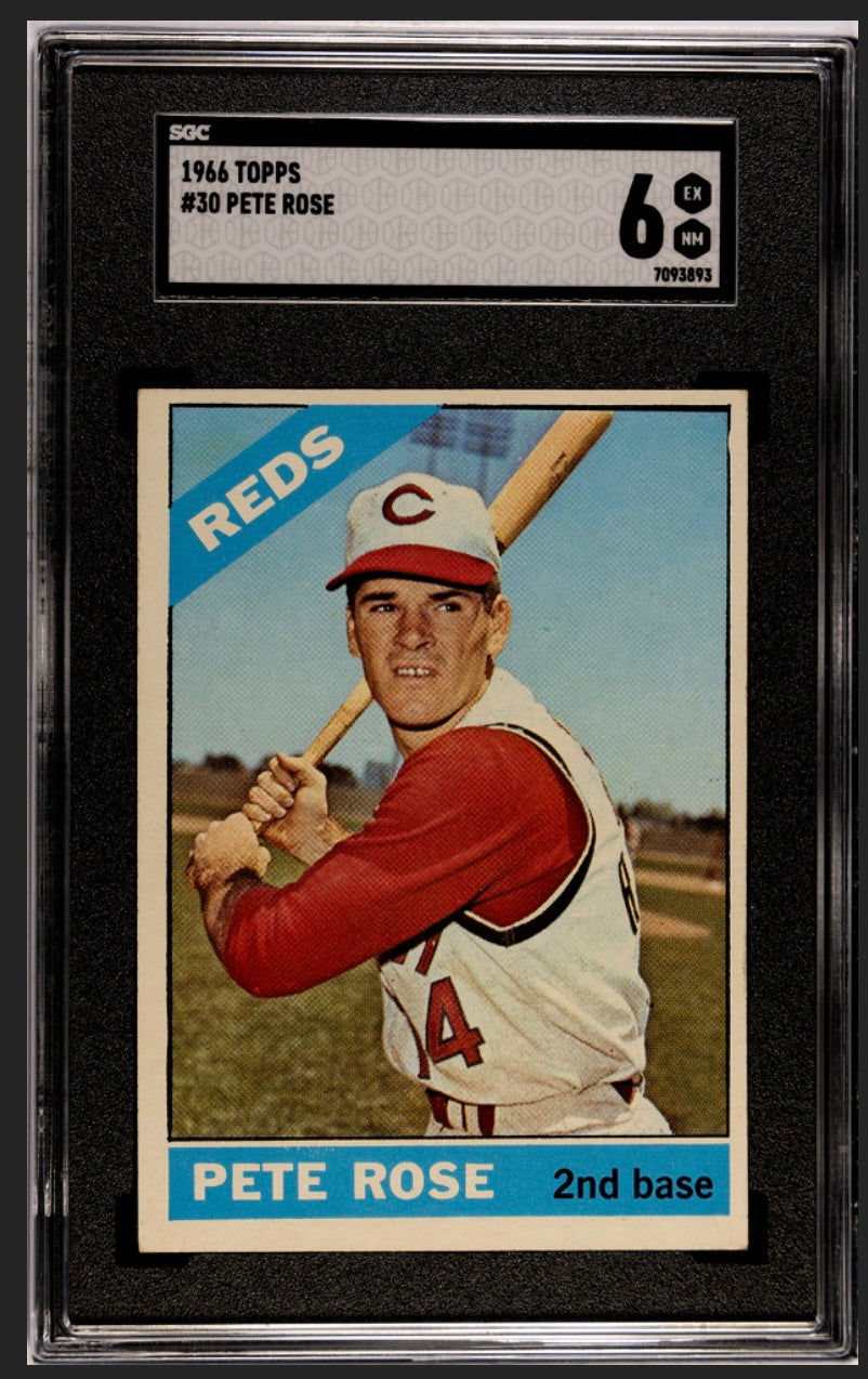 Pete Rose 1966 Topps SGC 6