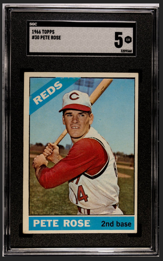 Pete Rose 1966 Topps SGC 5